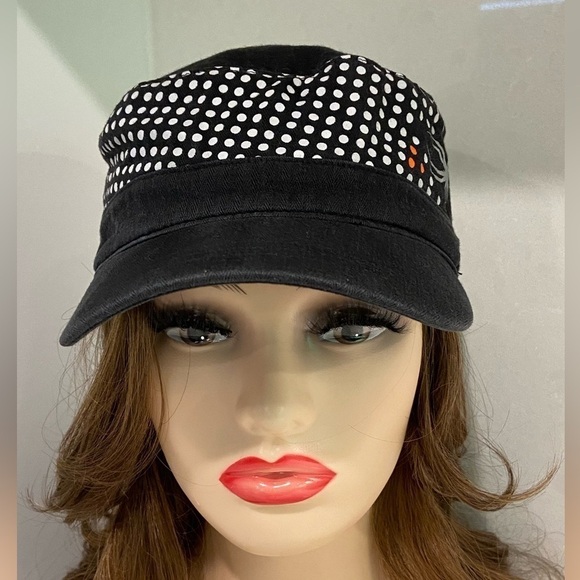 Black Spyder Adjustable Newsboy Cap One Size Unisex - Picture 2 of 8